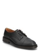 Slhotis Leather Toe-Cap Shoe Selected Black