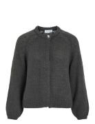 Vimoyano O-Neck L/S Knit Cardigan Vila Grey