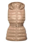 Belted Lightweight Puffer Vest Calvin Klein Beige