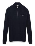 Cotton Cable Half Zip GANT Navy