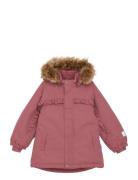 Snow Jacket W. Fur Minymo Pink