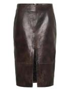 Kbbrooklyn Leather Skirt Karen By Simonsen Brown