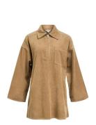 Objalima Oz L/S Shirt Dress 141 Object Beige