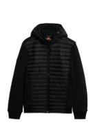 Hood Storm Fleece Hybrid Jkt Superdry Sport Black