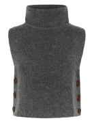 Crstarfi Short Knit Slipover Cream Grey