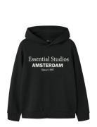 Nlmness Ls Bru Sweat W. Hood Noos LMTD Black