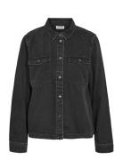 Nmnew Signe L/S Denim Shirt Vi001Bl Noos NOISY MAY Black