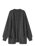 Nlfnava Ls Long Knit Cardigan Noos LMTD Grey