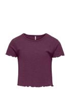 Kognella S/S O-Neck Top Noos Jrs Kids Only Purple