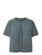 Pcbree Ss O-Neck Knit Cardigan Noos Bc Pieces Grey
