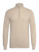 Cotton Pique Half Zip GANT Beige