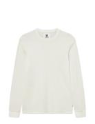 Wwemil Waffle Ls T-Shirt WOOD WOOD Cream