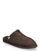 Hlbrisbane Shearling Slippers Enkel Studio Brown
