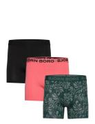 Cotton Stretch Boxer 3P Björn Borg Patterned