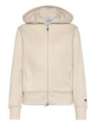 Full Zip Hoodie Sweatshirt Champion Beige