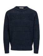 Onsalkan Reg Crew Knit ONLY & SONS Navy