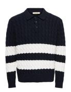 Onskicker Life Rlx Ls Cabel Polo Knit ONLY & SONS Navy