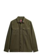 Merchant Herringb Overshirt Superdry Khaki