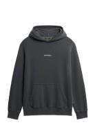 Micro Logo Hood Superdry Grey