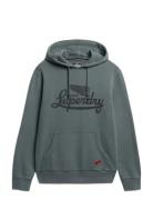 Heritage Brand Relaxed Hood Superdry Blue