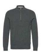 Structure Zip Neck Knit Lindbergh Grey