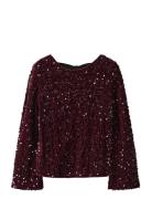 Nkfrusitta Ls Bow Blouse Name It Burgundy