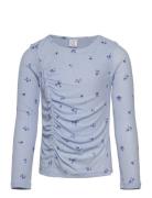 Top With Gathering At Front Lindex Blue