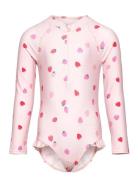 Swimsuit L S Aop Lindex Pink