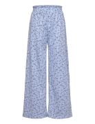 Trousers Crinkled Jersey Smock Lindex Blue