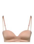 Bra Wirefree Strapless Fleur Lindex Beige