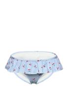 Bikini Brief Flounce Aop Lindex Blue