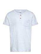 Top Ss Essentials W Placket Lindex Blue