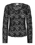 Kamerlan Lace Tshirt Kaffe Black