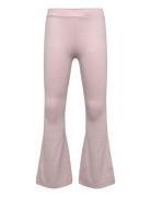 Trousers Flare Lurex Rib Lindex Pink