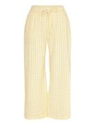 Trousers Pyjama Seersucker Lindex Yellow
