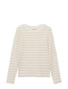 Basic Striped T-Shirt Mango Cream