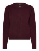 Vmmarina Ls O-Neck Cardigan Boo Vero Moda Burgundy