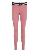 Hmlpulse Mid Waist Tights Hummel Pink