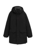 Tech Hooded Parka Tom Tailor Black