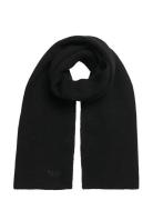 Soft Rib Knit Scarf Superdry Black