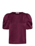 Sinda Blouse A-View Burgundy