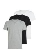 S/S V Neck 3Pk Calvin Klein Black