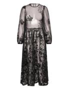 Fuschia Dress A-View Black