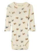 Nbmnalu Wo/Mo Ls Slim Body Lil Noos Lil'Atelier Cream