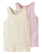 Nmftank Top 2P Flower Noos Name It Pink