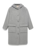 Mmkenya Hoodie Wool Coat MOS MOSH Grey