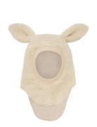 Balaclava Ears Wool Teddy Huttelihut Cream