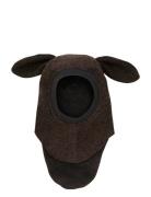 Balaclava Ears Wool Huttelihut Brown