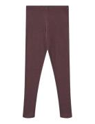 Rib Leggings Maddy Wheat Burgundy