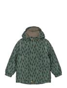 Winter Jacket Aop Mikk-line Khaki